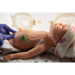 Charlie NRP Baby with ECG Simulator