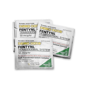 Demo Dose Fentynl 50 mcg/hr Transdermal Patch - For Training Use Only