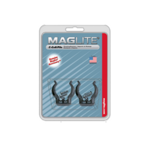 Maglite Black Universal Mounting Brackets for C-Cell Flashlight, 2 pk