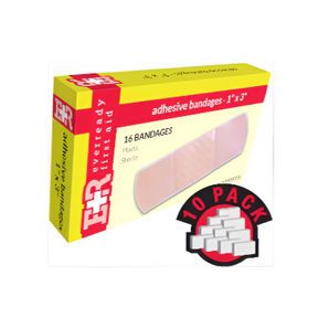Aid Adhesive Bandages, Sheer Plastic, 1" x 3"