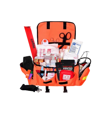 Deluxe EMT Trauma Kit Fully Stocked Responder Bag