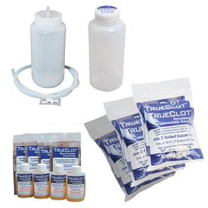 TrueClot Hemorrhage Training Kit, Laceration, w/Z-Fold Gauze, Light Skin Tone