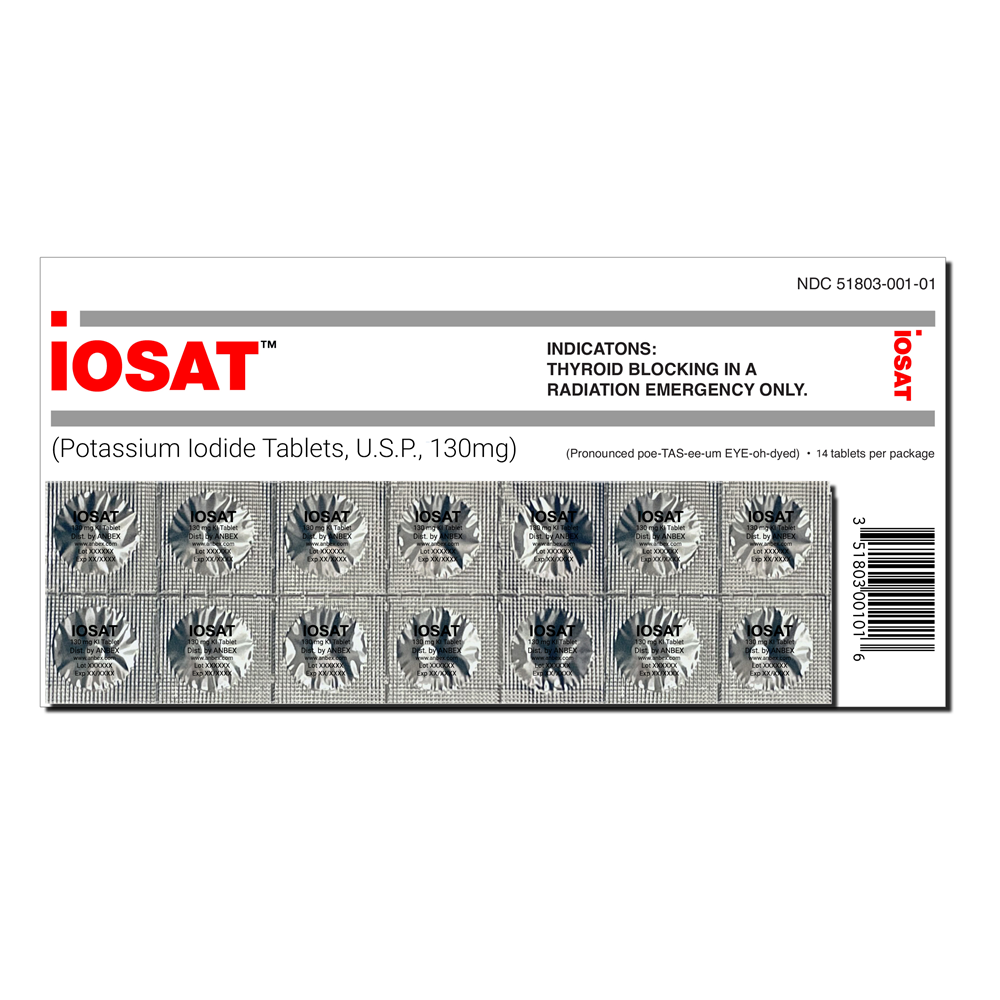 Potassium Iodide Tablets – 130mg 14 Count