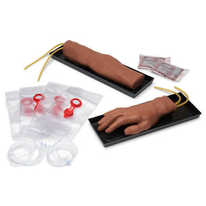 IV Training Arm and Hand Set – Dark Skin