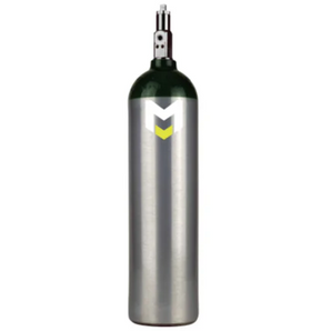 Jumbo D oxygen cylinder w/post valve