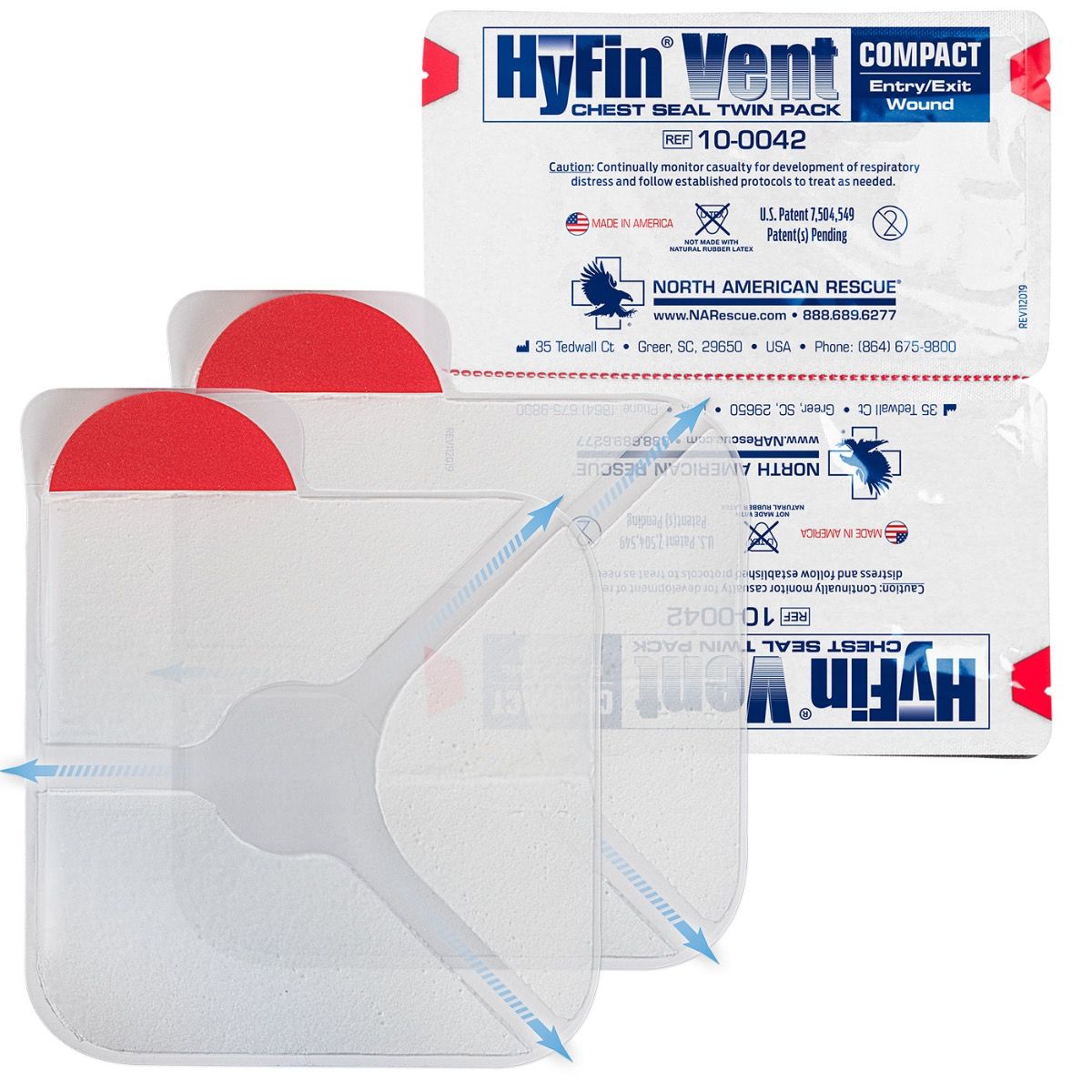 Hyfin Vent Compact Chest Seal 2 Pack
