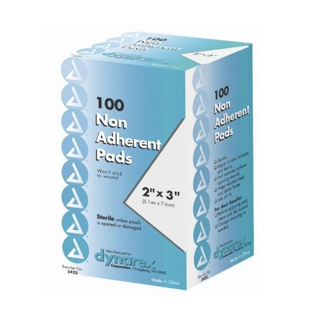 Sterile Non Adherent Pads 2" x 3" 100 Count