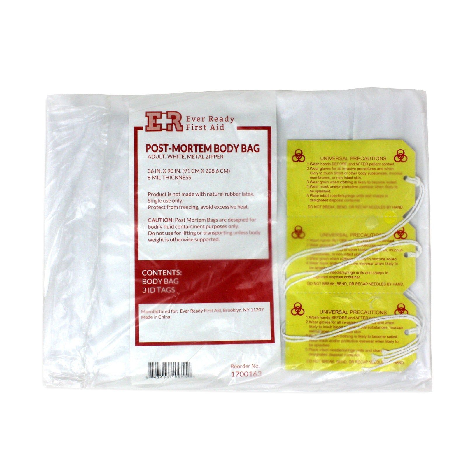 PVC Body Bag Metal Zipper