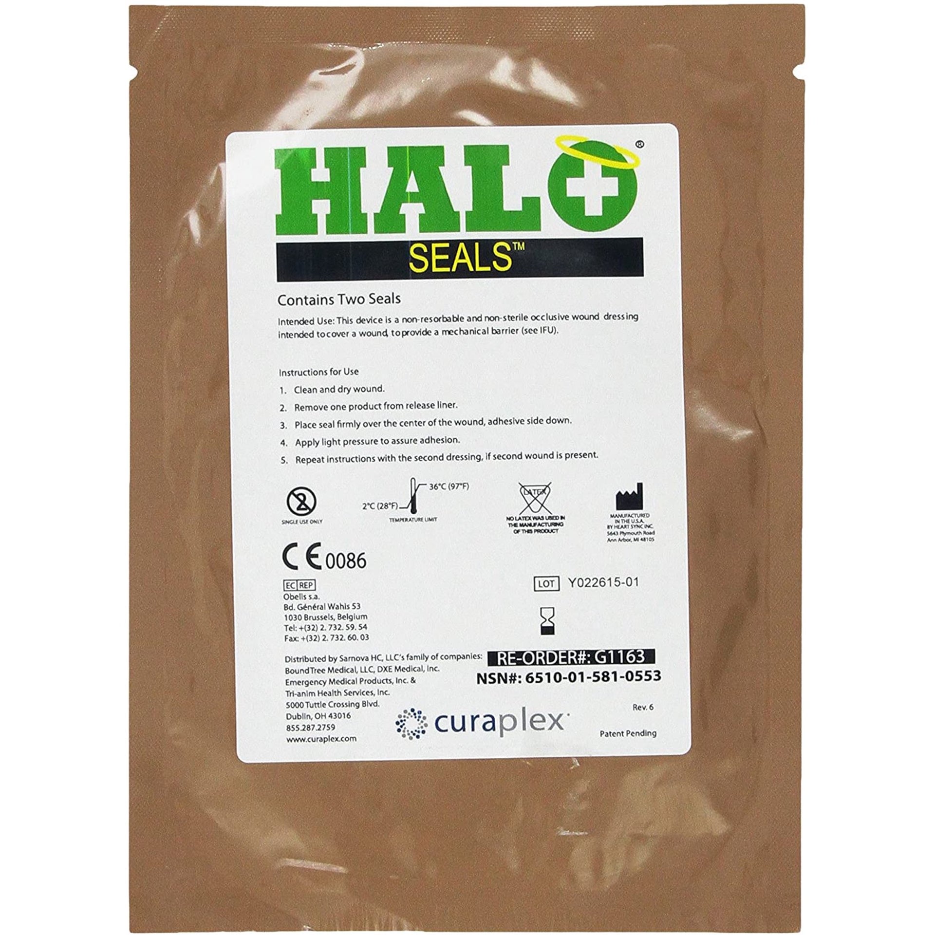 Chest Seal Occlusive Dressing