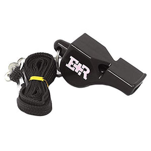 Safety Whistle with Lanyard – Black