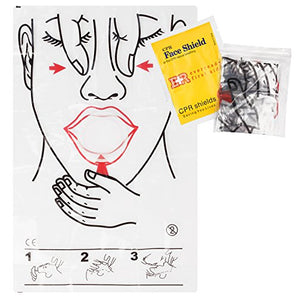 CPR Face Shield with One-Way Valve - Lightweight Emergency Protection