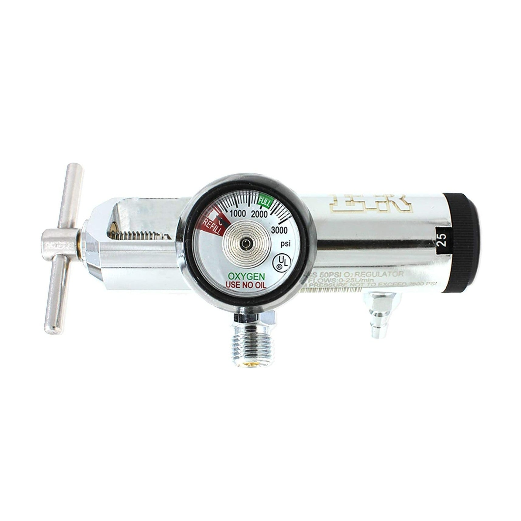 Oxygen Regulator Dual DISS Valves