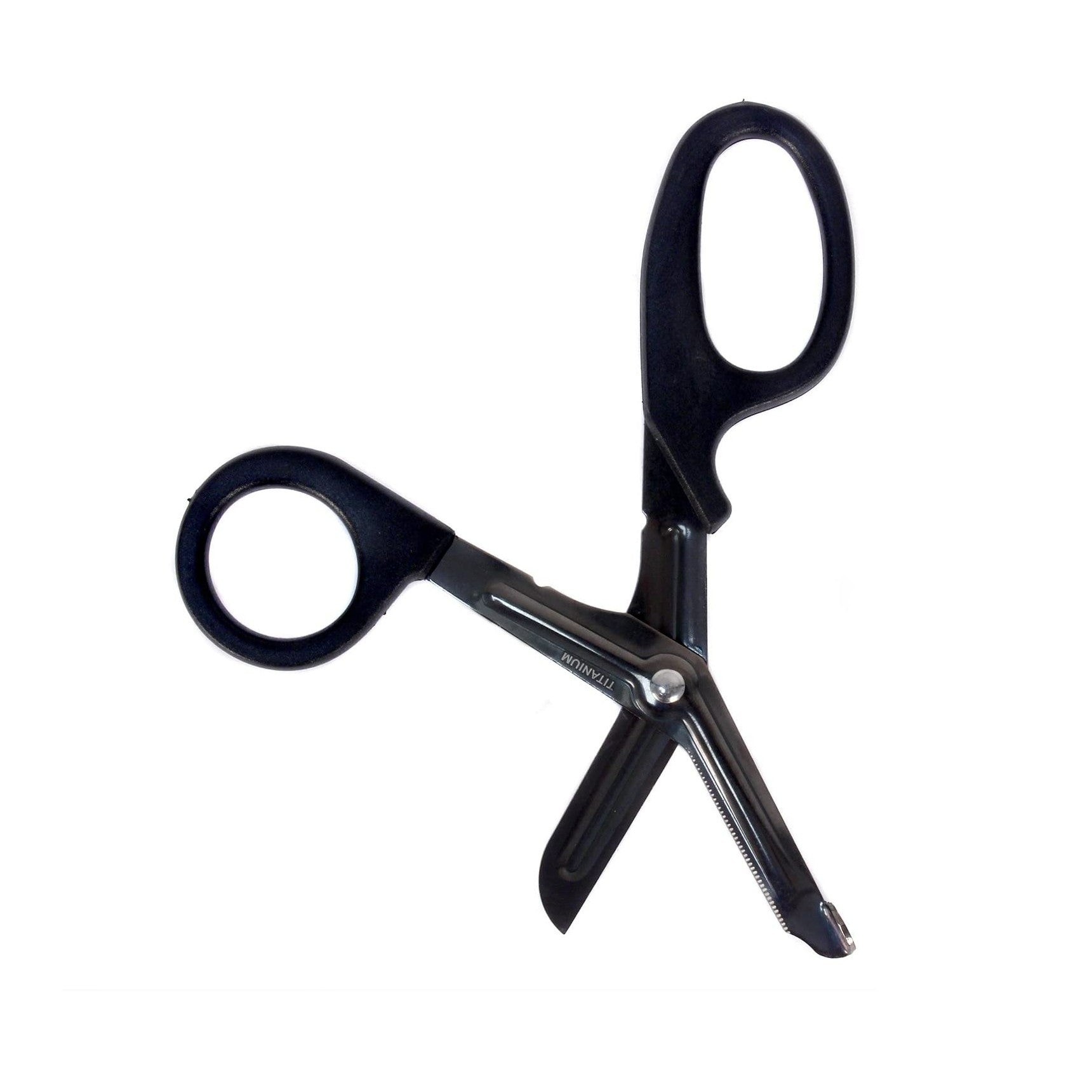 Titanium Bonded Bent Bandage Shears 7"
