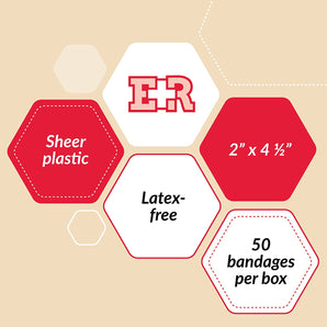 Adhesive Plastic Bandages – Extra Large