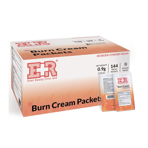 First Aid Burn Relief Cream Single Use Packets - 144 Count
