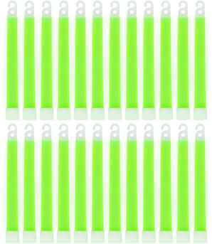 Green Glow Stick - Bright 6" Snap Sticks With 12 Hour Duration