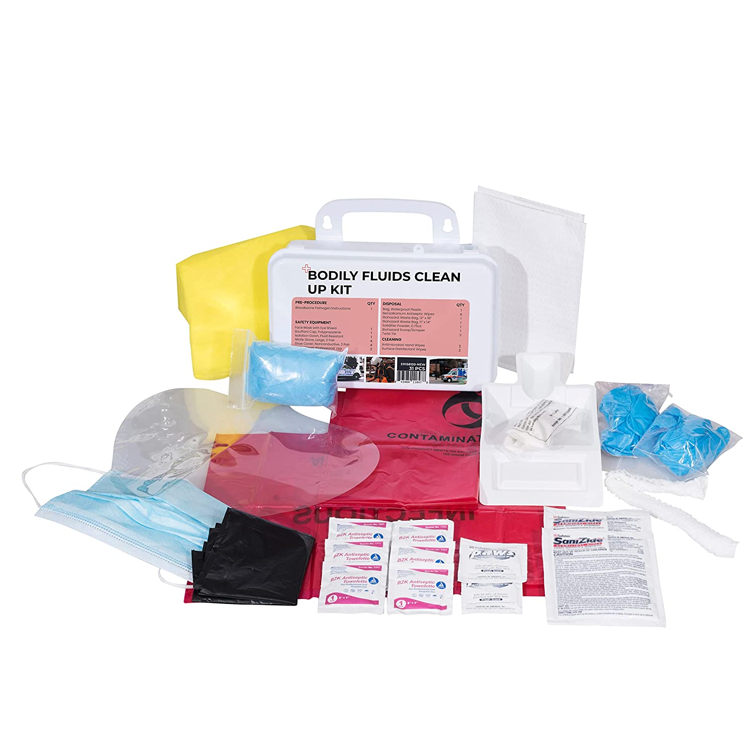 Bodily Fluids Clean Up Kit – Wall Mount OSHA Compliant