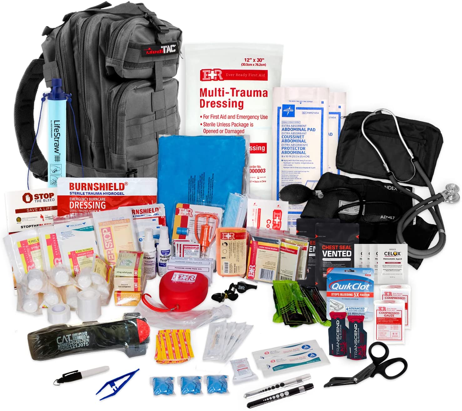 Fully Stocked Rucksack Assault Trauma Tactical IFAK Kit
