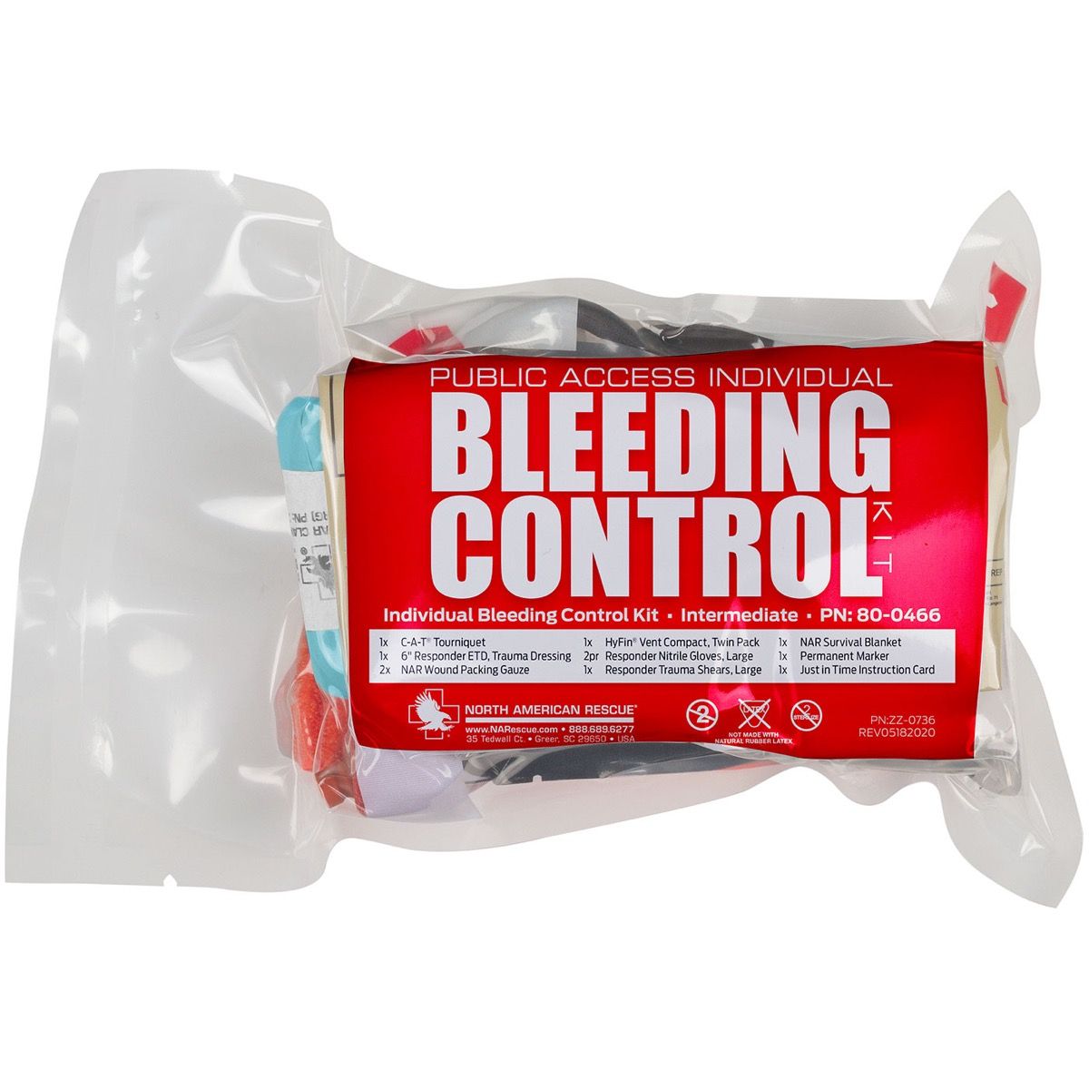 Public Access Bleeding Control Pack – Vacuum Sealed Intermediate