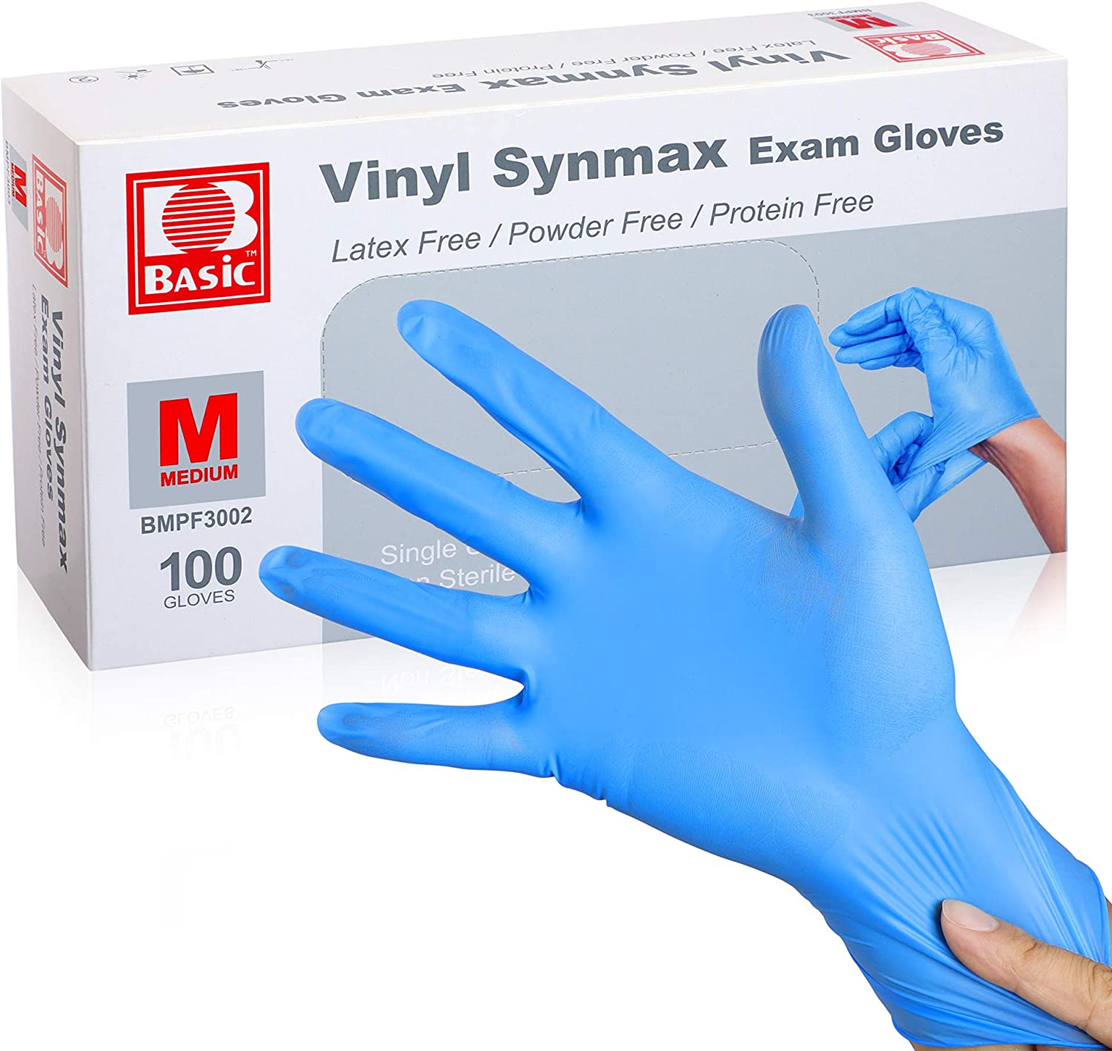 Disposable Vinyl Exam Gloves Medium