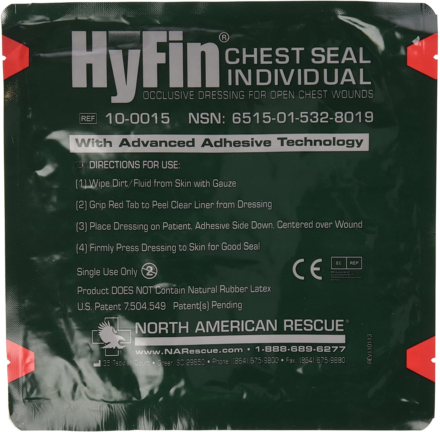 HyFin Individual Occlusive Chest Seal