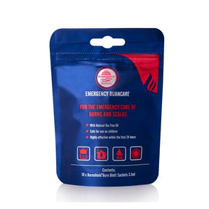 Burn Gel Sachet Travel Pouch - 10 Single-Use Sachets