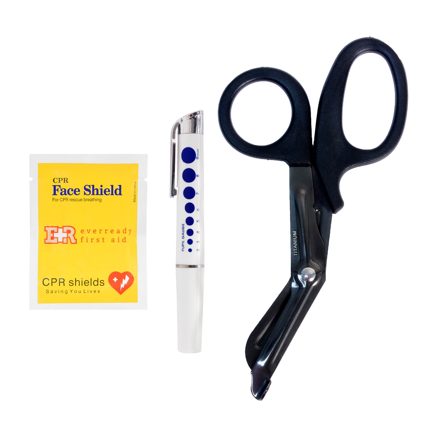 Shears LED Penlight & CPR Shield Set