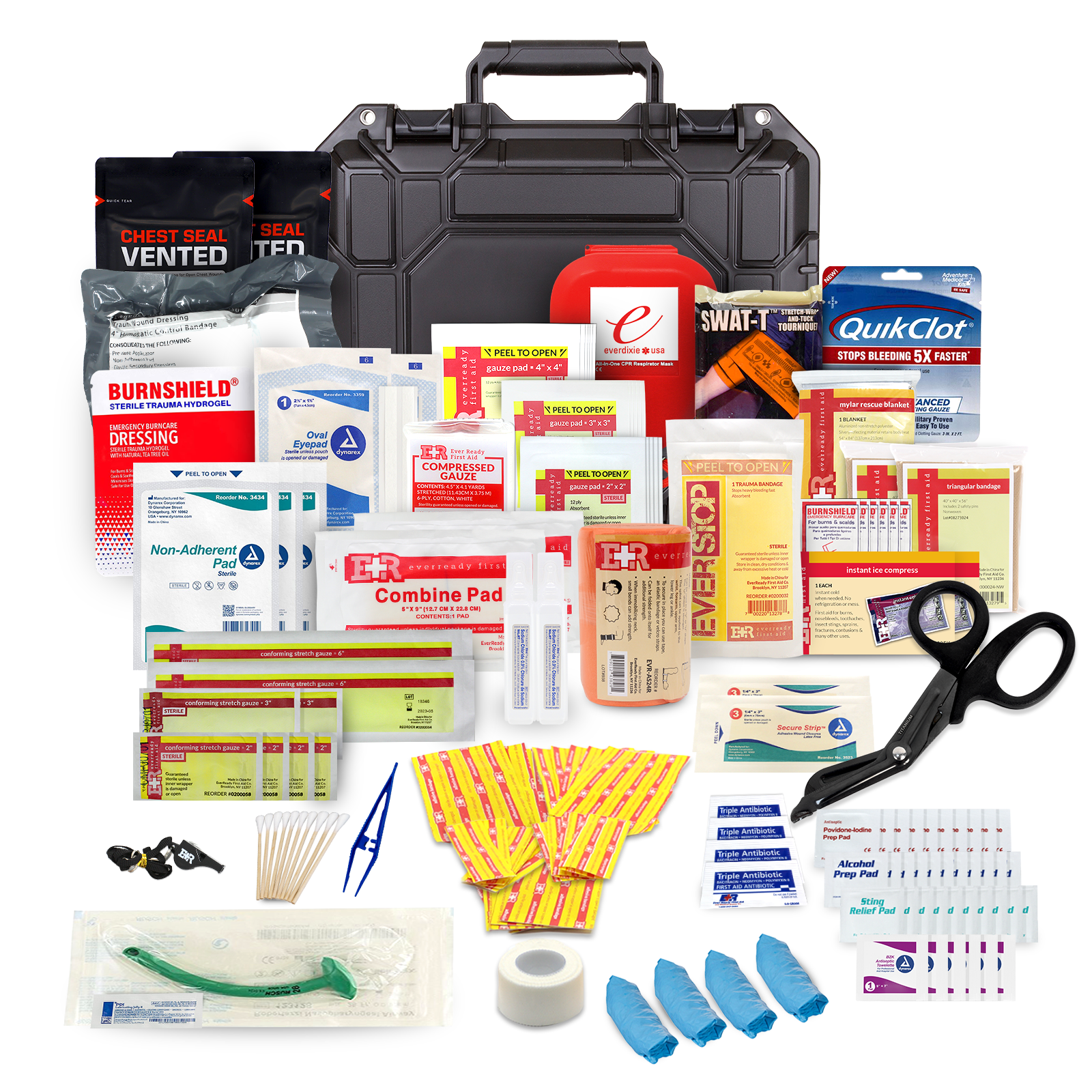 Fully Stocked Marine First Aid Medical Kit Lightweight Waterproof Case